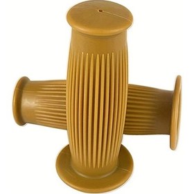 Resim Tongdashop Sarı 1'' 25mm Universal Motosiklet Dayanıklı Kauçuk Tutamak Cruiser Dirt Bisiklet 