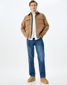 Resim Normal Bel Straight Fit Jean Pantolon - Mark Jean 