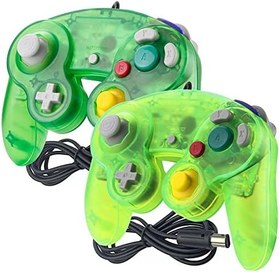 Resim Reiso Gamecube Denetleyici, Wii Oyun küpü için 2 Paket NGC Klasik Kablolu Denetleyici 