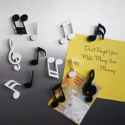 Resim Yaratıcı piyano notaları, buzdolabı mıknatısları: müzik notası tasarımı, mutfağa benzersiz eğlence getiriyor 