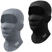 Resim Turcoshop11 Gray+black Yaz Balaklavası Nefes Alabilir Spor Yüz Maskesi Erkek Ve Kadın 