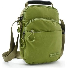 Resim Baginn 571 Collection Paraşüt Kumaş Unisex Postacı Çanta Elde Tutma Çapraz Askılı Omuz Çantası 25 15 Cm Yeşil 