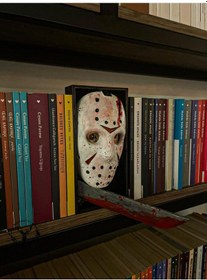 Resim Hayatvesanat 13.cuma / Jason Voorhes / Kitaplık Figürü / Kitap Tutucu / Kolleksiyon / Hediye / 21 Cm 