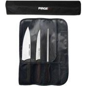 Resim Pirge 38403 Ecco Çantalı 3 Lü Bıçak Seti Siyah 