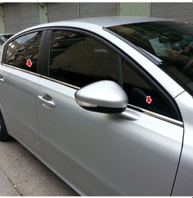 Resim Peugeot 508 Krom Cam Çıtası Paslanmaz Çelik 2011 Ve Üzeri 