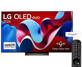 Resim LG OLEDC46 65'' 165 Ekran 4K Smart AI Sihirli Kumanda Dolby Vision webOS24 OLED evo TV LG