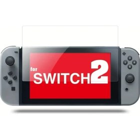 Resim Teknoroket Nintendo Switch 2 Temperli Cam Ekran Koruyucu ve Şok Emici Şeffaf Komple Kılıf Seti 