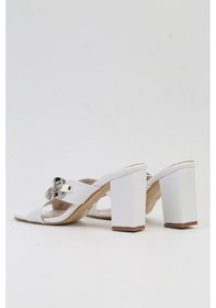 Resim Pierre Cardin Pc-53064- 3959 Beyaz-kadın Topuklu Terlik Beyaz 