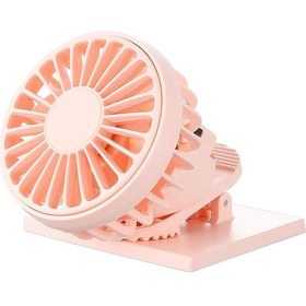 Resim Mini Taşınabilir El Tipi Vantilatör, Usb Şarj Edilebilir Güneş Enerjili Vantilatör Pembe, 