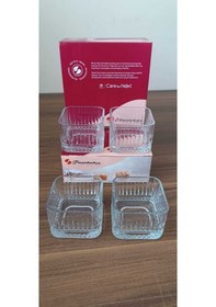 Resim Paşabahçe Elysia Kare Çok Amaçlı Kase Çerezlik 6 Lı 