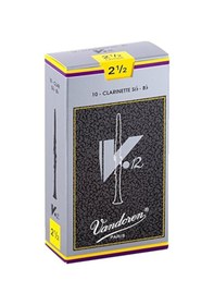 Resim Vandoren V12 Bb Clarinet Reeds No:2.5 Bb Klarnet Kamışı 