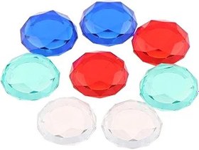 Resim Nintendo Switch NS Lite için 2 adet Joystick Kristal Başparmak Kavrama Kapak Kılıfı Analog Çubuk Kapaklar (Kırmızı) 