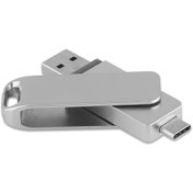 Resim SEDEF SİLVER 2 In 1 Çift Taraflı Uyumlu Type-c Usb 2.0 32 Gb Usb Bellek 