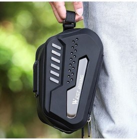 Resim Pazly Bisiklet Koltuk Altı Su Geçirmez L Kapasiteli Çanta, Hızlı Montajlı, Siyah Siyah 