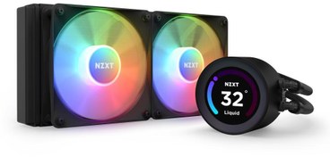 Resim NZXT Kraken Elite 240 Black RGB AIO LCD Display 240 mm Intel(1700p)-AMD Uyumlu Sıvı Soğutucu 