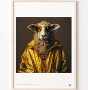 Resim Hipster Koyun, Poster 