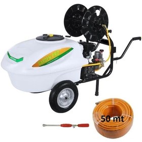 Resim Garden Pro Benzinli Basınçlı İlaçlama Makinası 200 LT + 50 M İlaçlama Hortumu 