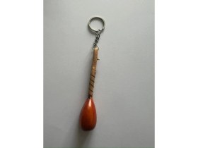 Resim Airbrush Tattoo El Yapımı Minyatür Anahtarlık Bağlama Saz Araba Süsü 10 cm 