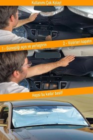Resim Ufak Tefek Şeyler INFINITI M 30d S PREMIUM RWD Araca Uygun Oto Ön Cam Güneşliği Şemsiye 