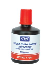 Resim Beyaz Yazı Tahta Kalemi Mürekkebi Kırmızı 100 Ml X 6 Adet Diğer 