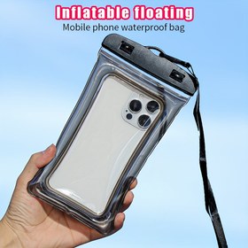 Resim 4 Adet Yüzen Su Geçirmez Telefon Kılıfı, iPhone 15 14 13 12 11 Pro Max XS XR X, Galaxy S23 S22 S21 Ultra için Su Altında Kullanılabilir Kuru Çanta Cep Telefonu Kılıfı, 17.78 cm'ye kadar - 4 adet 