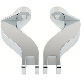 Resim Dashanshop Harley Touring Road King Anti Kaymaz Uzun Arka Ayaklık Gümüş Alüminyum 