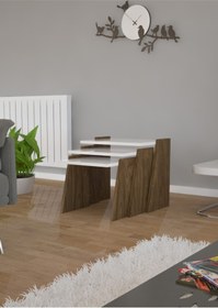 Resim Modilayn 3 Lü Zigon Sehpa Yan Sehpa Dikdörtgen 
