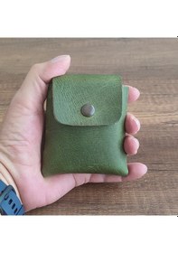 Resim Sumerian Leather Craft Deri Sigara Kılıfı Yeşil 2 