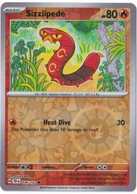 Resim Sizzlipede Reverse Holo 036/162 - Temporal Forces - Pokemon Kartı Mint 