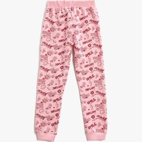 Resim Koton Baskılı Jogger Eşofman Altı Beli Lastikli Pembe Desenli 3wkg40097ak Çok Renkli 