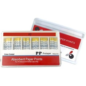 Resim Diş Emici Kağıt Noktaları 04 06 F1-f3 Kök İptal Endodonti Gutta Percha Pamuk Elyaf İpuçları Diş Gutta Percha Kağıt Noktası Dark Brown 