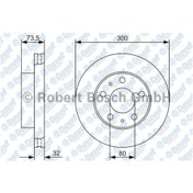 Resim Bosch -0986479315 Ön Fren Diski Jest/Ducato/Boxer 06 514937821 