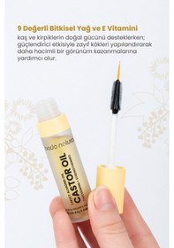 Resim Bade Natural Ultra Hacim Veren Doğal Hint Yağı Kaş Kirpik Serumu Besleyici, Güçlendirici, Dolgunlaştırıcı 10 Ml Şeffaf 