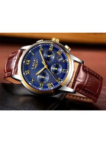 Resim Lige Deri Kordonlu Erkek Kol Saati 