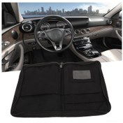 Resim Mufunye 600d Oksford Kumaş Arabalar İçin Evrensel Çanta, 6 Cep İle El Feneri Organizatörü Doküman Ve Araç Eşyalarını Saklama Çantası 