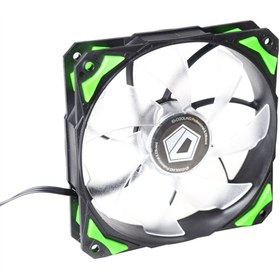 Resim ID-COOLİNG Id-coolıng Pl-12025-g 12cm 4pin Pwm Yeşil Kasa Fanı 