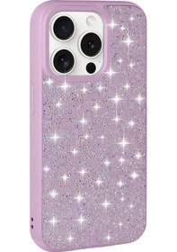 Resim Apple Uyumlu iPhone Apsuwa İphone Uyumlu 15 Pro Max Kılıf Parlak Taşlı Pırlanta - 