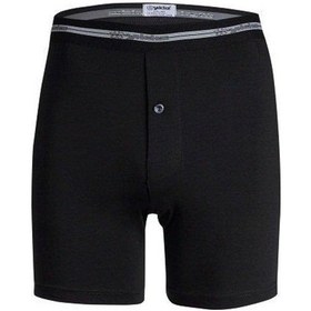 Resim Yıldız 111 Siyah Likralı Uzun Boxer 