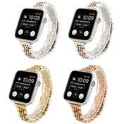 Resim Küçük Bel Yedi Boncuklu Paslanmaz Çelik Kayış Saat Kordonu iOS Uyumlu Ultra 49mm-watch Ultra 2 49 45mm / Akıllı Saat Aks. 47144200 