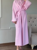 Resim Pembe Tensel Bağlamalı Elbise 