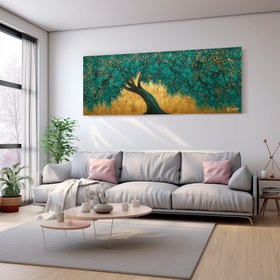 Resim Yeşil Yapraklı Ağaç - 200x70 