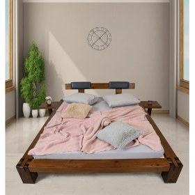 Resim Morente Home Giona Ahşap Karyola 