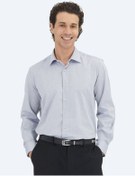 Resim Gri Regular Fit Dokuma Klasik Pamuk Karışımlı Gömlek Gri 