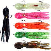 Resim Derin Deniz Balıkçılığı Akrep Yem - 11cm 19g Kurşunlu Yumuşak Yem Çift saç tokası ile, Gerçekçi TPE Malzeme, Yeşil Detaylı Siyah Renkli, Tekne Balıkçılığı Yem|Gerçekçi Yem Tasarımı|Dayanıklı Balıkçılık Yem 