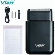 Resim Vgr Elektrikli Tıraş Makinesi Profesyonel Sakal Düzeltici Ustura Taşınabilir Black Without Box Diğer 