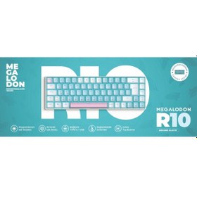 Resim R10 Mekanik Oyuncu Klavyesi Full Anti-ghosting Hot Swap Red Switch Buz Mavisi Işıklandırma Türkçeq 