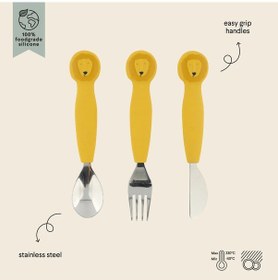 Resim Trixie Silikon Çatal Kaşık Ve Bıçak Seti Karışık 