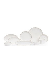 Resim Maxx Doria Flower Gold 6 Kişilik 29 Parça Kahvaltı Takımı Pa2082 Beyaz 