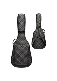 Resim Siyah Profesyonel Gigbag Klasik Gitar Kılıfı-çantası-kapitoneli Suni Deri 