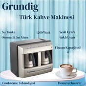 Resim Grundig Cream Gold Türk Kahve Makinesi 